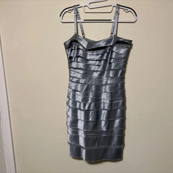 BCBGMaxAzria Dresses & Skirts - BCBGMaxAzria Silver Dress